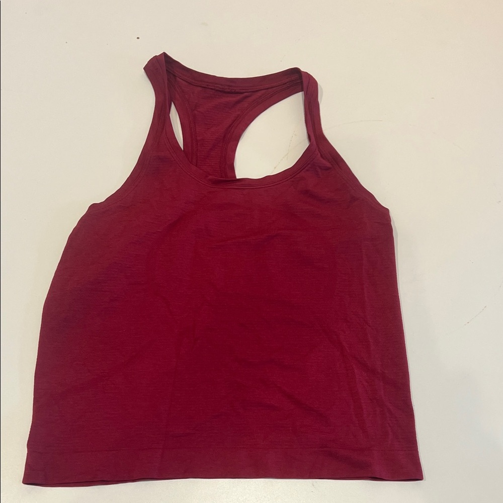 Lululemon Athletica swiftly Burgundy Racerback Tank Top